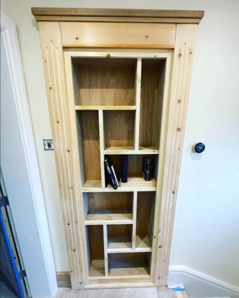 Bespoke bookcase made into a secret door